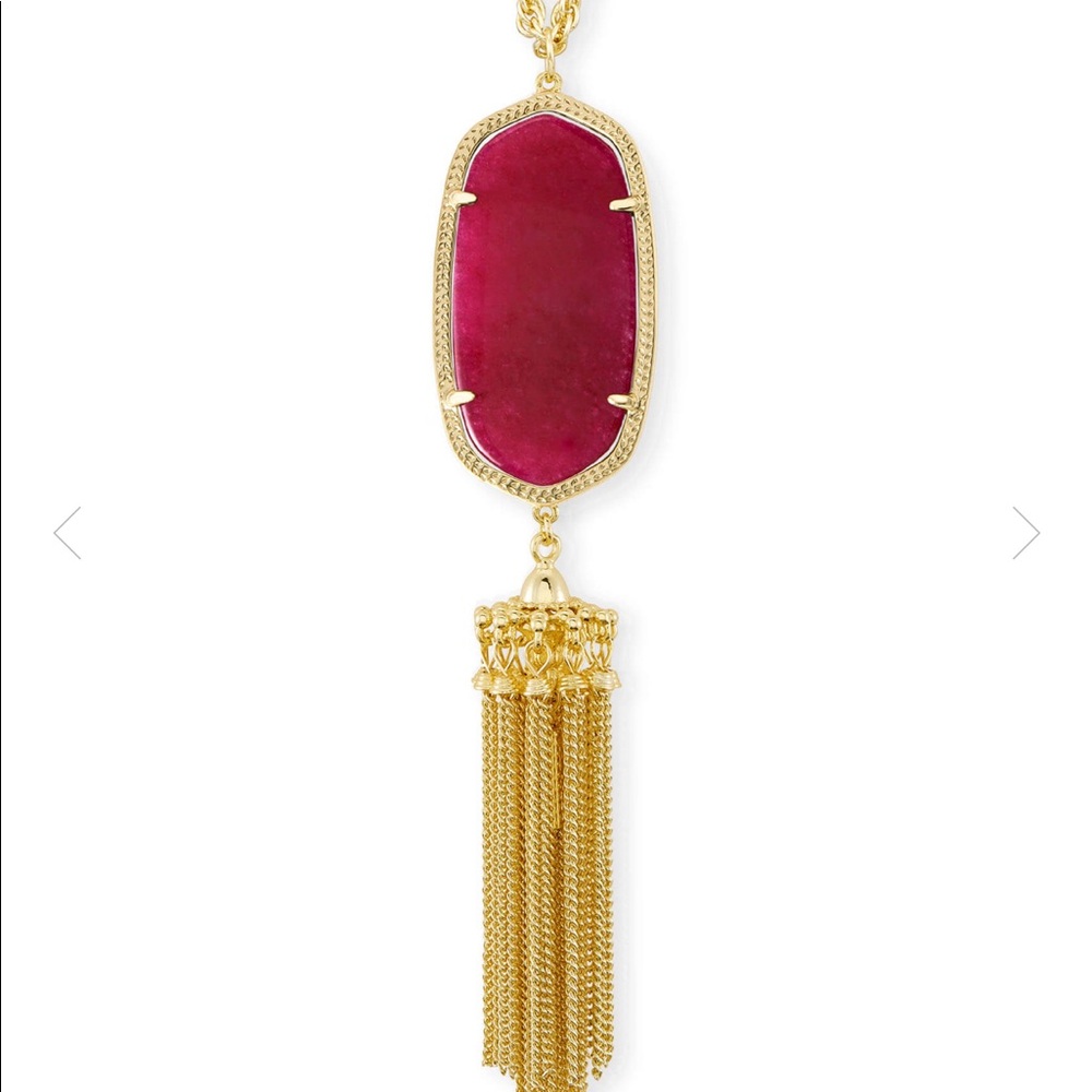 Maroon Jade Kendra Scott Rayne Necklace